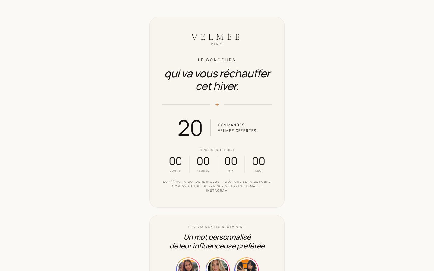 Aperçu du site Velmée